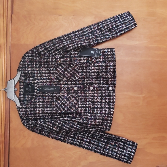 BAGATELLE Tweed Cropped Jacket, size M - Picture 4 of 16